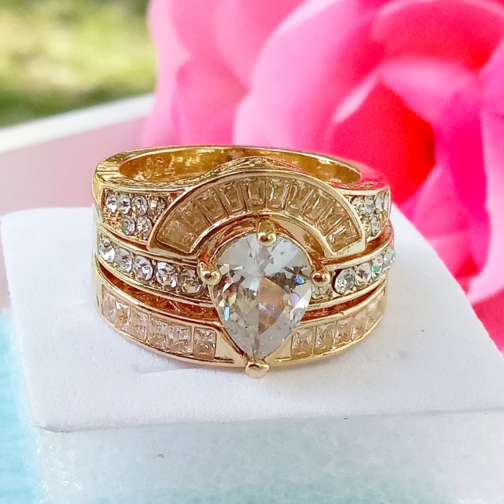💞 3 piece Gold Bridal set